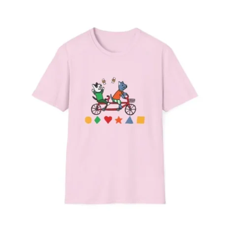 Slushy Noobz Cycling Animal T-Shirt Light Pink Slushy Noobz Cycling Animal T-Shirt Light Pink