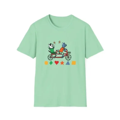 Slushy Noobz Cycling Animal T-Shirt Mint Green Slushy Noobz Cycling Animal T-Shirt Mint Green