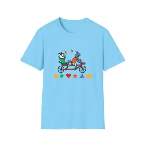 Slushy Noobz Cycling Animal T-Shirt Sky Slushy Noobz Cycling Animal T-Shirt Sky