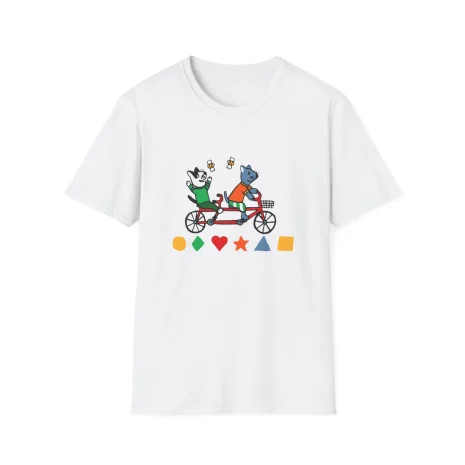 Slushy Noobz Cycling Animal T-Shirt White Slushy Noobz Cycling Animal T-Shirt White