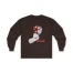 Slushy Noobz Hamzah AL-Emad Cotton Long Sleeve Tee Dark Chocolate