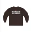 Slushy Noobz Hamzah AL-Emad Cotton Long Sleeve Tee Dark Chocolate Back Side