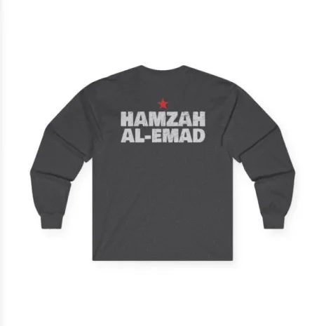Slushy Noobz Hamzah AL-Emad Cotton Long Sleeve Tee Dark Heather Back Side Slushy Noobz Hamzah AL-Emad Cotton Long Sleeve Tee Dark Heather Back Side