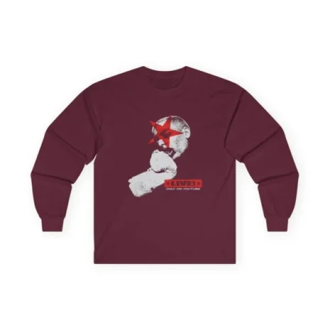 Slushy Noobz Hamzah AL-Emad Cotton Long Sleeve Tee Maroon Slushy Noobz Hamzah AL-Emad Cotton Long Sleeve Tee Maroon
