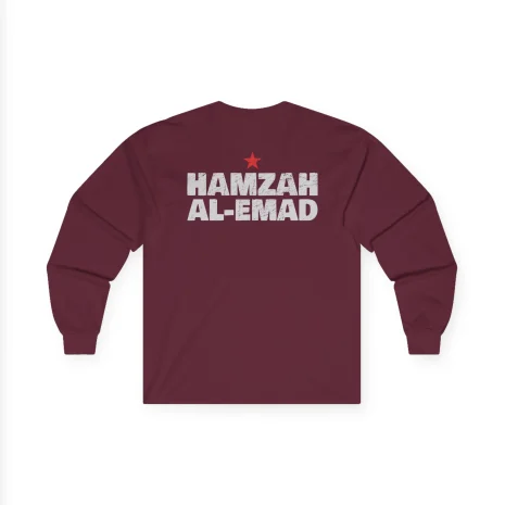 Slushy Noobz Hamzah AL-Emad Cotton Long Sleeve Tee Maroon Back Side Slushy Noobz Hamzah AL-Emad Cotton Long Sleeve Tee Maroon Back Side