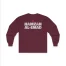 Slushy Noobz Hamzah AL-Emad Cotton Long Sleeve Tee Maroon Back Side
