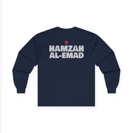 Slushy Noobz Hamzah AL-Emad Cotton Long Sleeve Tee Navy Back Side Slushy Noobz Hamzah AL-Emad Cotton Long Sleeve Tee Navy Back Side
