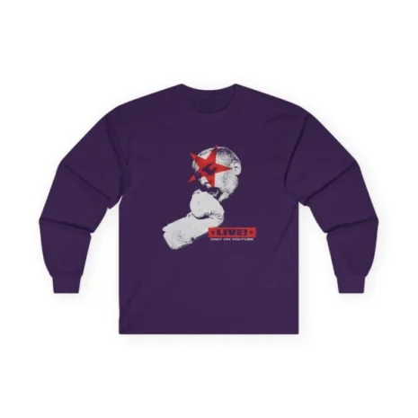 Slushy Noobz Hamzah AL-Emad Cotton Long Sleeve Tee Purple Slushy Noobz Hamzah AL-Emad Cotton Long Sleeve Tee Purple