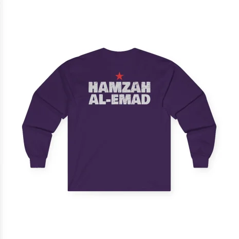 Slushy Noobz Hamzah AL-Emad Cotton Long Sleeve Tee Purple Back Side Slushy Noobz Hamzah AL-Emad Cotton Long Sleeve Tee Purple Back Side