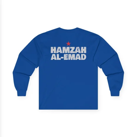 Slushy Noobz Hamzah AL-Emad Cotton Long Sleeve Tee Royal Back Side Slushy Noobz Hamzah AL-Emad Cotton Long Sleeve Tee Royal Back Side