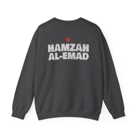 Slushy Noobz Hamzah AL-Emad Crewneck Sweatshirt Dark Heather Back Side Slushy Noobz Hamzah AL-Emad Crewneck Sweatshirt Dark Heather Back Side