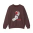 Slushy Noobz Hamzah AL-Emad Crewneck Sweatshirt Heather Sport Dark Maroon