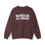 Slushy Noobz Hamzah AL-Emad Crewneck Sweatshirt Heather Sport Dark Maroon Back Side