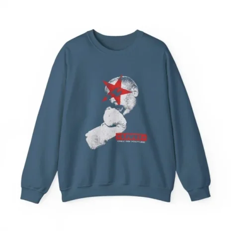 Slushy Noobz Hamzah AL-Emad Crewneck Sweatshirt Indigo Blue Slushy Noobz Hamzah AL-Emad Crewneck Sweatshirt Indigo Blue