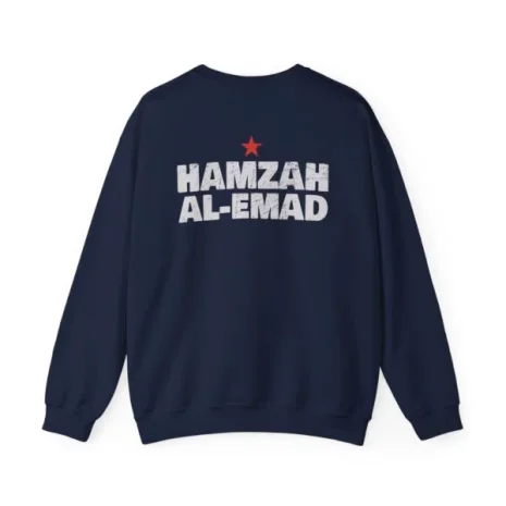 Slushy Noobz Hamzah AL-Emad Crewneck Sweatshirt Navy Back Side Slushy Noobz Hamzah AL-Emad Crewneck Sweatshirt Navy Back Side