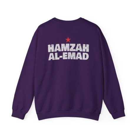 Slushy Noobz Hamzah AL-Emad Crewneck Sweatshirt Purple Back Side Slushy Noobz Hamzah AL-Emad Crewneck Sweatshirt Purple Back Side