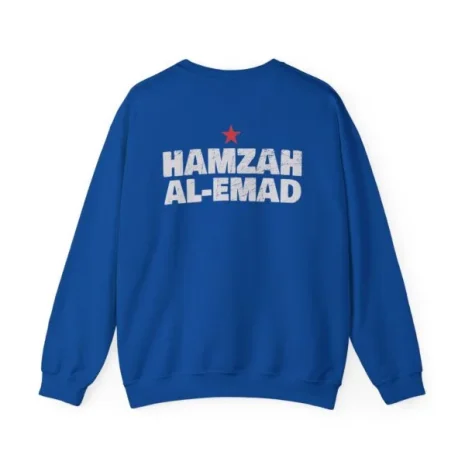 Slushy Noobz Hamzah AL-Emad Crewneck Sweatshirt Royal Back Side Slushy Noobz Hamzah AL-Emad Crewneck Sweatshirt Royal Back Side