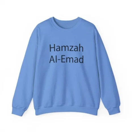 Slushy Noobz Hamzah AL-Emad Merch Crewneck Sweatshirt Carolina Blue Slushy Noobz Hamzah AL-Emad Merch Crewneck Sweatshirt Carolina Blue
