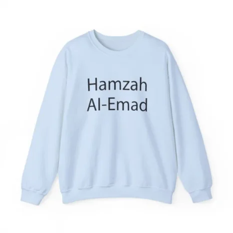 Slushy Noobz Hamzah AL-Emad Merch Crewneck Sweatshirt Light Blue Slushy Noobz Hamzah AL-Emad Merch Crewneck Sweatshirt Light Blue