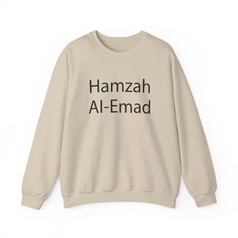 Slushy Noobz Hamzah AL-Emad Merch Crewneck Sweatshirt Sand Slushy Noobz Hamzah AL-Emad Merch Crewneck Sweatshirt Sand