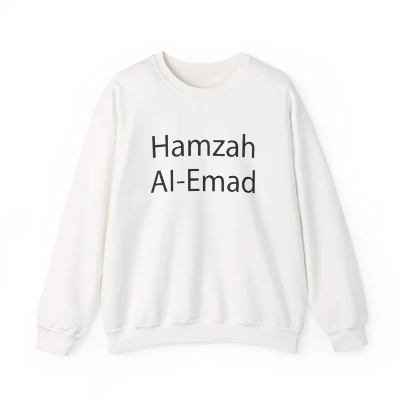 Slushy Noobz Hamzah AL-Emad Merch Crewneck Sweatshirt White
