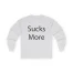 Slushy Noobz Hamzah Sucks More Tee Cotton Long Sleeve Ash