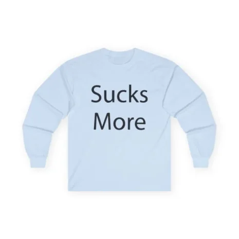 Slushy Noobz Hamzah Sucks More Tee Cotton Long Sleeve Light Blue Slushy Noobz Hamzah Sucks More Tee Cotton Long Sleeve Light Blue