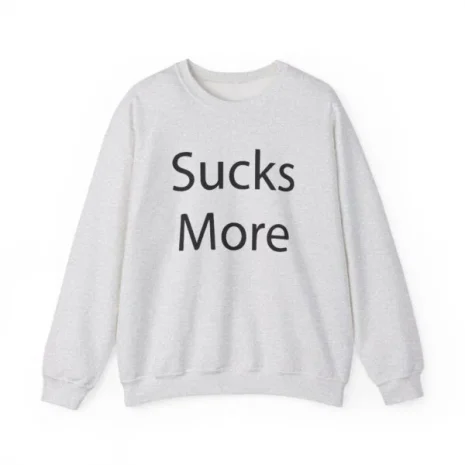 Slushy Noobz Hamzah Sucks More Tee Crewneck Sweatshirt Ash Slushy Noobz Hamzah Sucks More Tee Crewneck Sweatshirt Ash