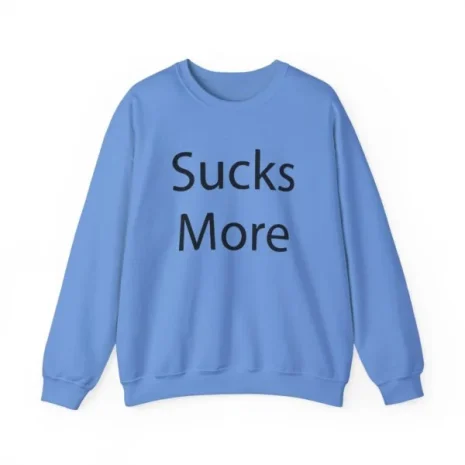 Slushy Noobz Hamzah Sucks More Tee Crewneck Sweatshirt Carolina Blue Slushy Noobz Hamzah Sucks More Tee Crewneck Sweatshirt Carolina Blue