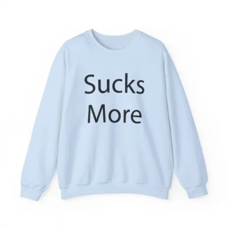 Slushy Noobz Hamzah Sucks More Tee Crewneck Sweatshirt Light Blue Slushy Noobz Hamzah Sucks More Tee Crewneck Sweatshirt Light Blue
