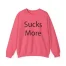 Slushy Noobz Hamzah Sucks More Tee Crewneck Sweatshirt Safety Pink