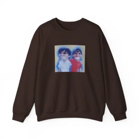 Slushy Noobz Hugging Crewneck Sweatshirt Dark Chocolate Slushy Noobz Hugging Crewneck Sweatshirt Dark Chocolate
