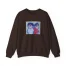 Slushy Noobz Hugging Crewneck Sweatshirt Dark Chocolate