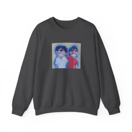 Slushy Noobz Hugging Crewneck Sweatshirt Dark Heather Slushy Noobz Hugging Crewneck Sweatshirt Dark Heather
