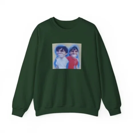Slushy Noobz Hugging Crewneck Sweatshirt Forest Green Slushy Noobz Hugging Crewneck Sweatshirt Forest Green
