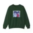Slushy Noobz Hugging Crewneck Sweatshirt Forest Green