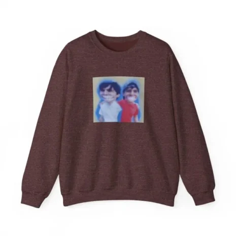 Slushy Noobz Hugging Crewneck Sweatshirt Heather Sport Dark Maroon Slushy Noobz Hugging Crewneck Sweatshirt Heather Sport Dark Maroon