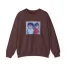Slushy Noobz Hugging Crewneck Sweatshirt Heather Sport Dark Maroon