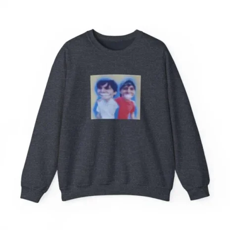 Slushy Noobz Hugging Crewneck Sweatshirt Heather Sport Dark Navy