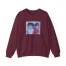 Slushy Noobz Hugging Crewneck Sweatshirt Maroon