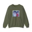 Slushy Noobz Hugging Crewneck Sweatshirt Military Green