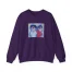 Slushy Noobz Hugging Crewneck Sweatshirt Purple