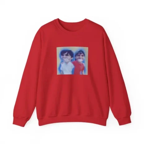 Slushy Noobz Hugging Crewneck Sweatshirt Red Slushy Noobz Hugging Crewneck Sweatshirt Red