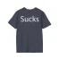Slushy Noobz Martin Sucks T-Shirt Heather Navy Back Side