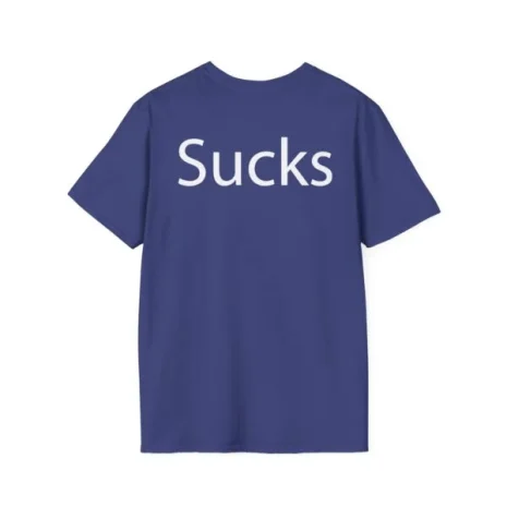 Slushy Noobz Martin Sucks T-Shirt Metro Blue Back Side Slushy Noobz Martin Sucks T-Shirt Metro Blue Back Side