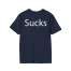 Slushy Noobz Martin Sucks T-Shirt Navy Back Side