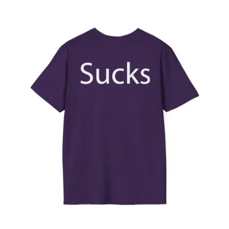Slushy Noobz Martin Sucks T-Shirt Purple Back Side Slushy Noobz Martin Sucks T-Shirt Purple Back Side