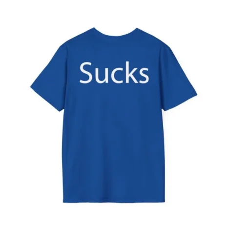 Slushy Noobz Martin Sucks T-Shirt Royal Back Side Slushy Noobz Martin Sucks T-Shirt Royal Back Side