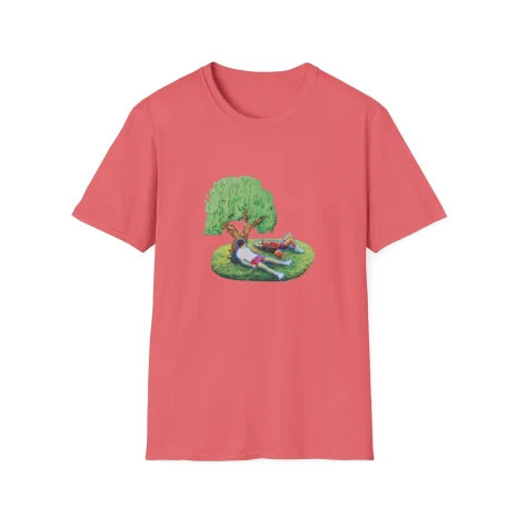 Slushy Noobz Tree T-Shirt Coral Silk