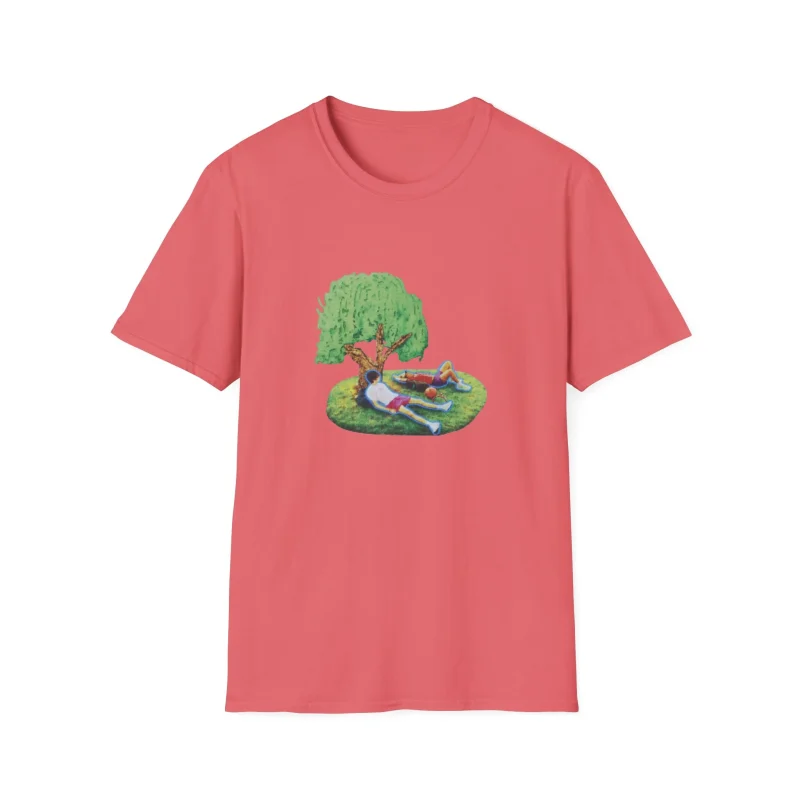 Slushy Noobz Tree T-Shirt Coral Silk